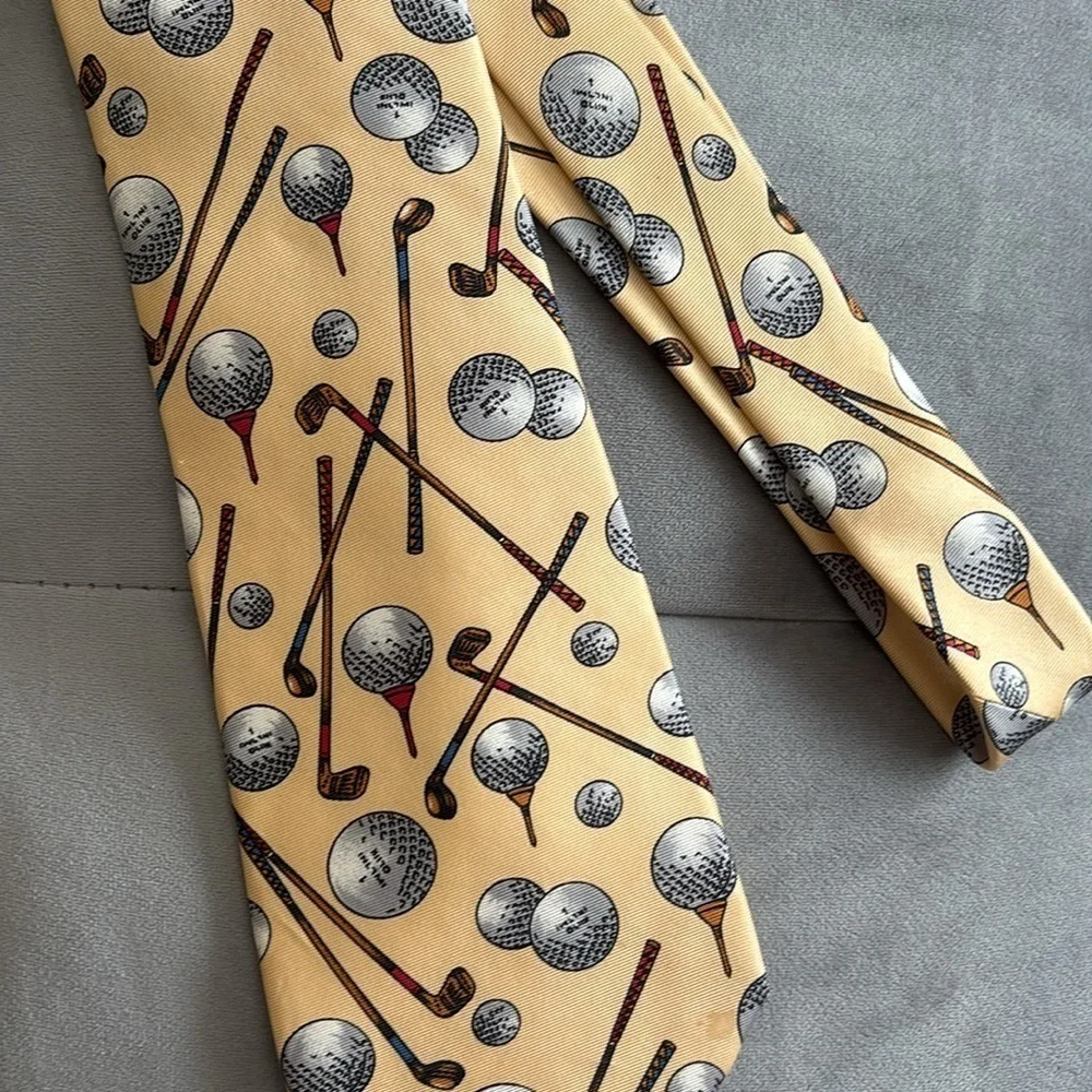 Rooster- West End Collection Golf Themed Silk Tie
